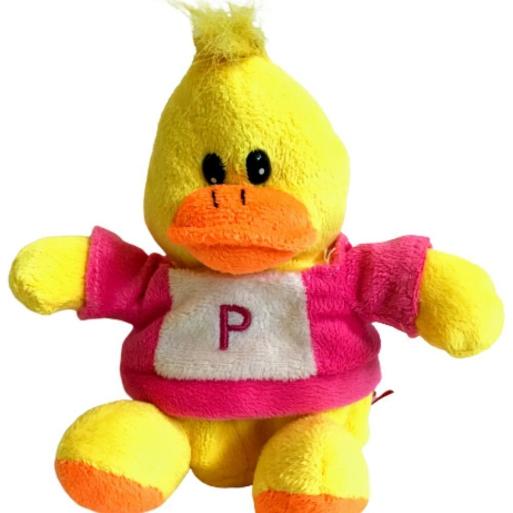 Yellow Duck Plush Keychain Coin Purse Zipper Bag